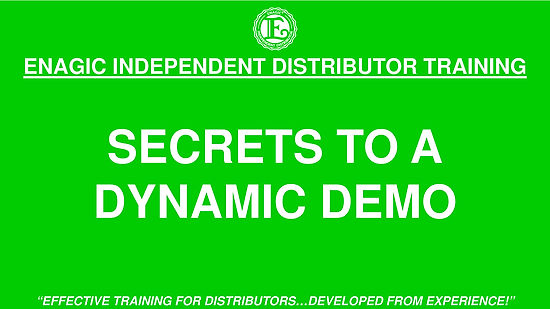 Secrets To A Dynamic Demo